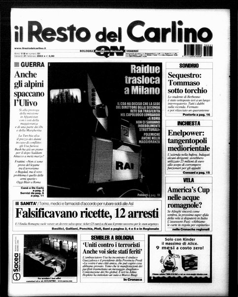 Il Resto del Carlino : giornale dell'Emilia